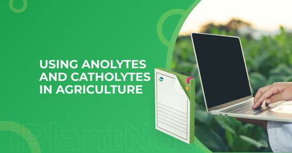 Using analyts and catholyte in agriculture