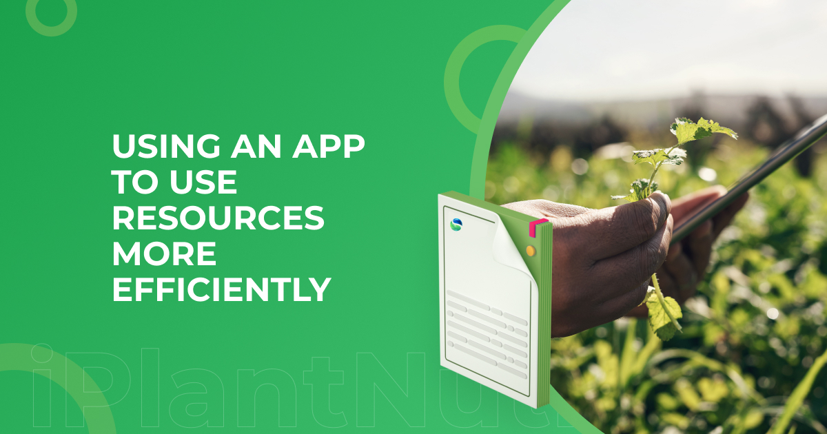 Using an app to use resources more efficiently